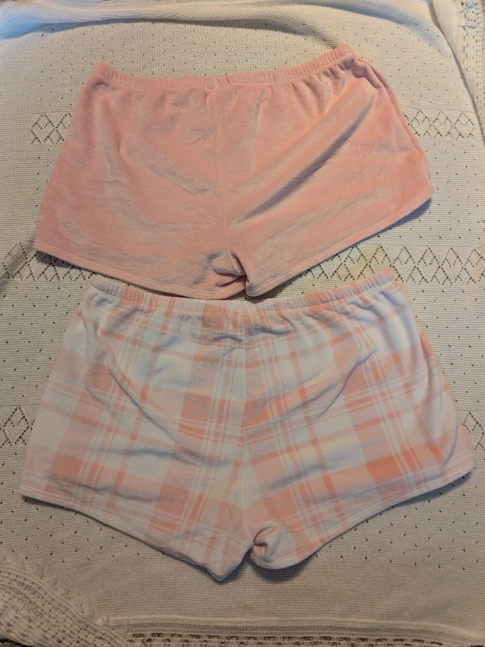 Plush Rachel Zoe shorts pink and white size medium - Picture 2 of 10